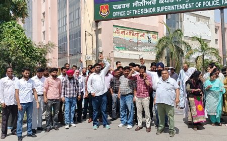 ਮਹੀਨੇ ਦੀ 10 ਤਰੀਕ ਹੋਣ ਦੇ ਬਾਵਜੂਦ ਤਨਖਾਹਾ ਨਾ ਮਿਲਣ ਦੇ ਰੋਸ ਵਜੋਂ ਮੁਲਾਜਮਾਂ ਨੇ ਪੰਜਾਬ ਸਰਕਾਰ ਖਿਲਾਫ਼ ਕੀਤੀ ਗੇਟ ਰੈਲੀ