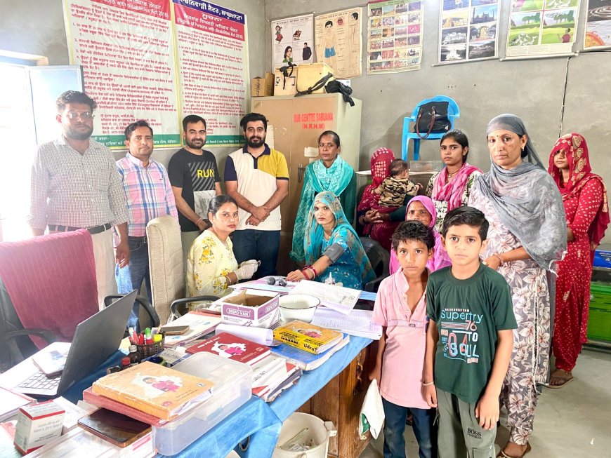 "ਮਮਤਾ ਦਿਵਸ" ਦੇ ਤਹਿਤ ਪਿੰਡ ਸਾਬੂਆਣਾ ਵਿੱਚ ਬੱਚਿਆਂ ਅਤੇ ਗਰਭਵਤੀ ਔਰਤਾਂ ਦਾ ਕੀਤਾ ਗਿਆ ਟੀਕਾਕਰਨ