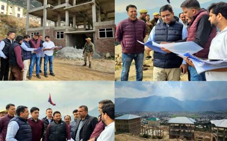 Deputy Commissioner reviews Police Construction Division Works in Kishtwar