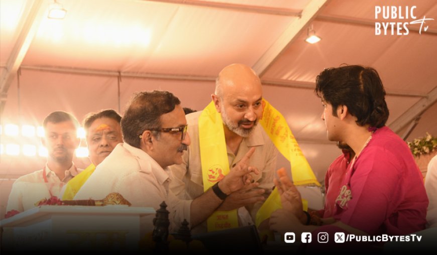 Fazilka’s Young Entrepreneur Karan Gilhotra Receives Blessings from Baba Bageshwar in Panchkula